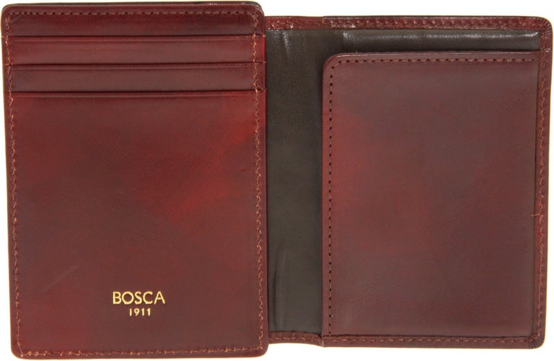 Bosca Old Leather Collection - Front Pocket Wallet Cognac Leather One Size - Image 2